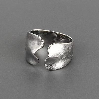 Anillo femenino de plata esterlina de lujo portátil estilo de moda práctico