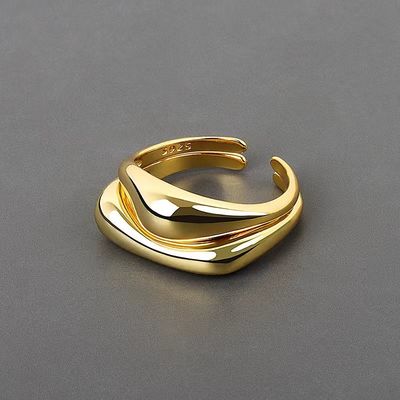 Anillos de oro de fiesta de moda reutilizables, anillo de oro multifunción de lujo