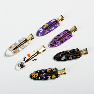 Barritas de pelo de Halloween multicolores, clips duraderos para el cabello de Halloween para adultos