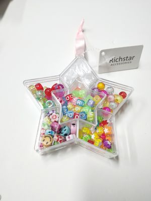 Rondas joyas infantiles pulseras de cuentas multicolores ligeras