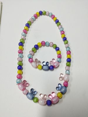 Collar de cuentas portátil de niños, pulseras de cuentas para niños.