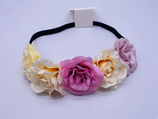 Material de tejido polivalente elástico para el cabello de flores