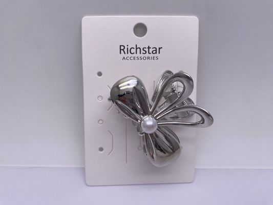 Accesorios para el cabello de metal de plata duradero clips de mariposa Multiscene