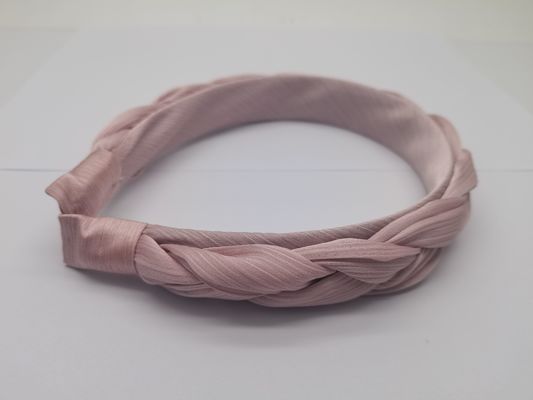 Atractiva corbata de tejido rosado súper suave para mujeres