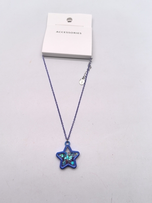 Collar de plata con estrella azul para tu estilo