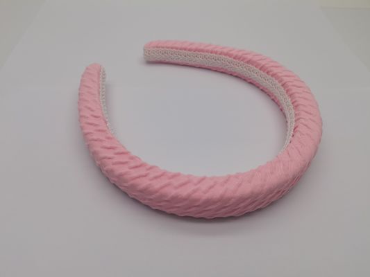 Banda de pelo de tela rosa para el uso diario