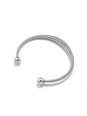 Brazalete de plata para uso diario o fiesta