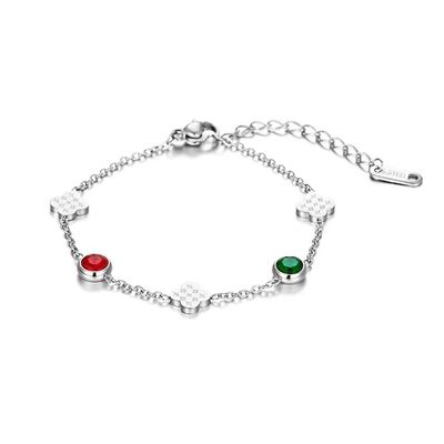 Brazaletes de estilo con coloridos diamantes hechos por el hombre para cada ocasión