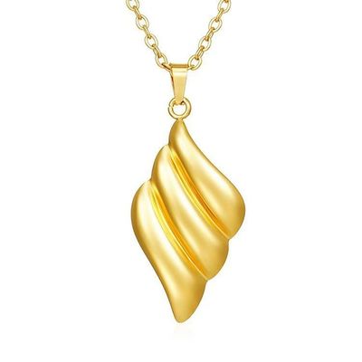 Impresionante collar de lujo de señoras doradas para uso diario o fiesta