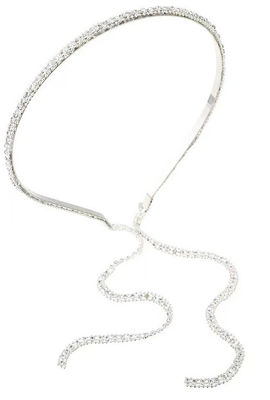 Elegante correa de metal con diamante para mujeres adecuada para la fiesta