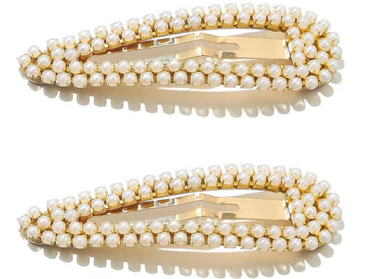 Pinos para el sueño de cabello metálico con perlas con varios colores para elegir