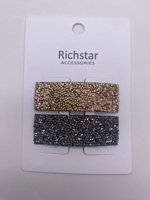 Varias formas Cintas de metal duraderas para el cabello con gemas acrílicas Duraderas y elegantes