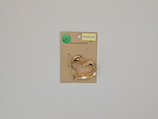 Acopladores de garras de pelo de metal reciclado de corazón medio ecológico con varias formas