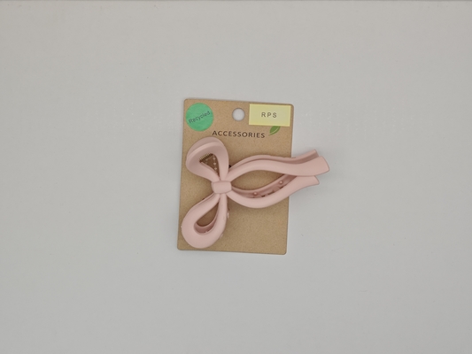 Varios diseños de pinza para el pelo de lazo de plástico reciclado ligero para mujer, ligera y ecológica