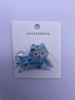 Versátil pinza de garra para el cabello de gato de acrílico unisex y adorable para una fácil gestión del cabello