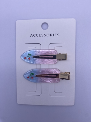 Variables 2 paquetes de clips acrílicos para el cabello en diferentes tamaños y diseños para cualquier ocasión