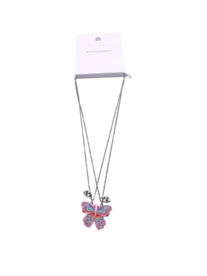 Lindos collares magnéticos de mariposa BFF para 2, collar de amistad de mariposa esmaltada para adolescentes, niñas, mujeres, mejor amiga, regalo de cumpleaños