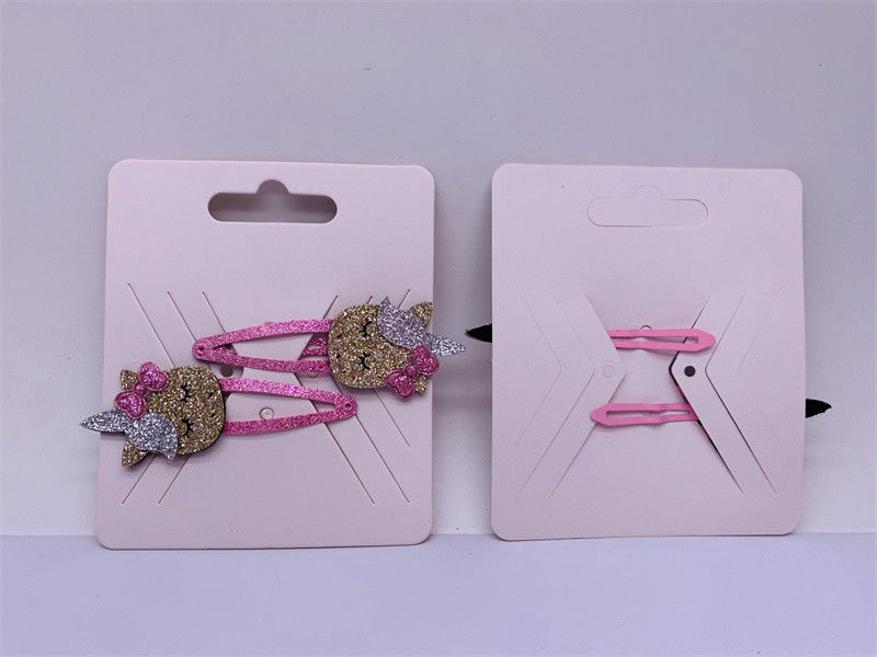 Unicornio lindo Accesorios para el cabello de los niños Pin de pelo Material de poliéster de hierro