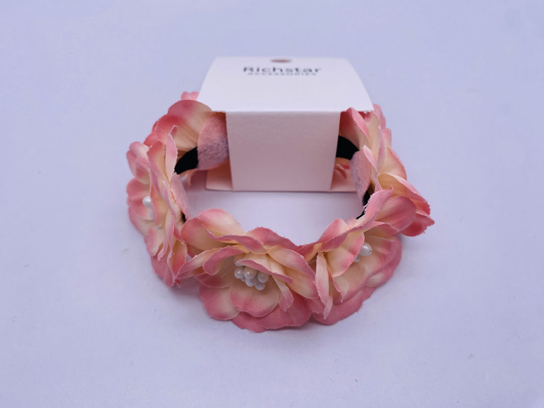 Accesorio de pelo de flores elegante práctico elástico multicolor