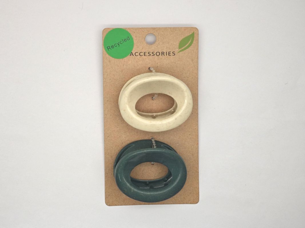 Varias formas Reciclados Clip de garras de plástico para el cabello Eco amigable biodegradable Diferente color