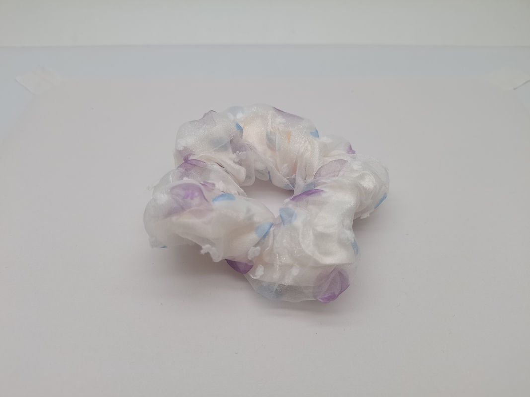 Fashion Silk Hair Ties Scrunchies con patrones de colores para mujeres niñas