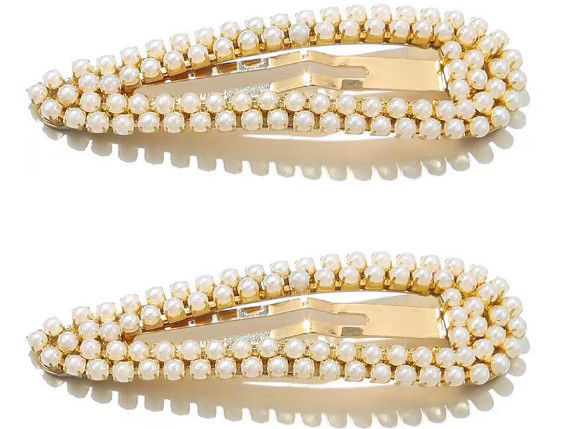 Pinos para el sueño de cabello metálico con perlas con varios colores para elegir