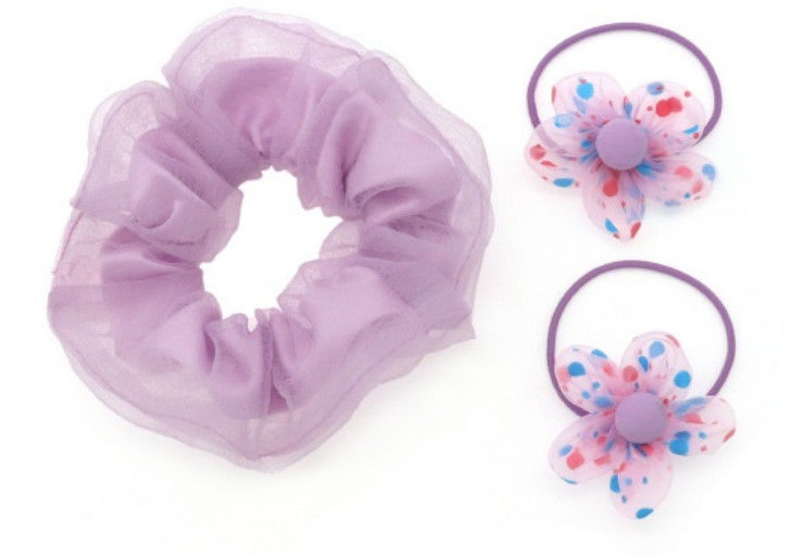 Scrunchies y corbatas de flores para el cabello personalizan los colores y diseños para su