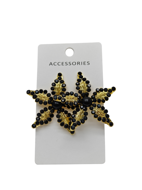 Los pendientes de Boho de lujo para mujeres Bonitos botes de flores hechos a mano con zirconia cúbica